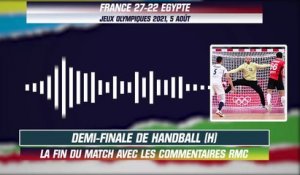 JO 2021 (Hand) : France 27-22 Egypte, la fin de match avec les commentaires RMC