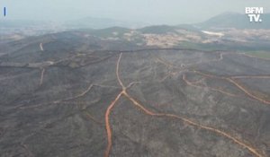 Incendies en Turquie: les terribles images de centaines d'hectares de forêts brûlés