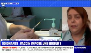 Vaccination des soignants: pour Malika Belarbi (CGT Santé), "l'obligation est une grande erreur du gouvernement"