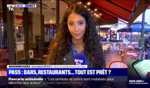 Extension du pass sanitaire: premiers contrôles dans ce restaurant parisien
