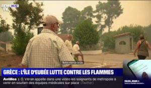 Grèce : feux de forêt sur l'île d'Eubée, les habitants se ...