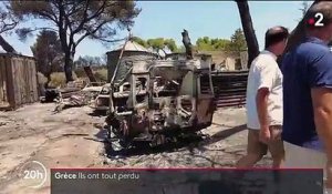 Incendies en Grèce : des habitants ont tout perdu