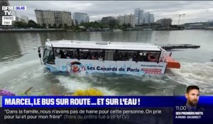 Une visite de Paris à bord d'un bus amphibie qui peut plonger dans la Seine