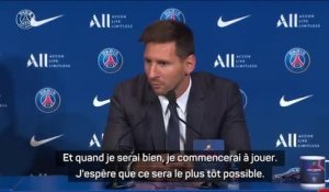 PSG - Messi : "Jouer le plus tôt possible"