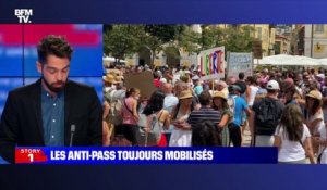 Story 1 : Manif anti-pass: "Il y a de plus en plus de monde dans la rue, mais le mouvement est minoritaire", affirme Jérôme Fourquet - 13/08
