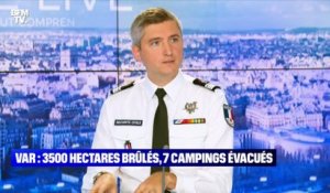 Var : 3 500 hectares brûlés, 7 campings évacués - 17/08