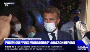 Emmanuel Macron répond à la polémique sur les "flux migratoires irréguliers"