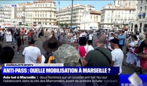 À Marseille, plus de 1000 manifestants anti-pass se sont rassemblés sur le Vieux Port
