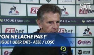 La réaction de Claude Puel après ASSE / LOSC - Ligue 1 Uber Eats