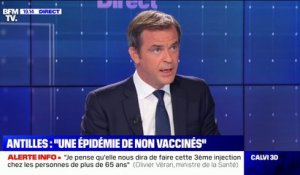 Olivier Véran (@olivierveran) sur la situation sanitaire aux Antilles: "C'est une épidémie de non-vaccinés"