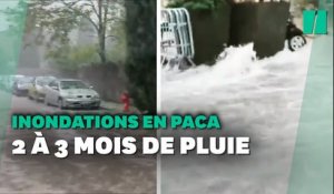 Inondations dans le Var: l'équivalent de 2 à 3 mois de pluie tombé en quelques heures
