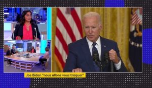 "Un Etat humilié" ; "Un discours national", l'analyse de la réaction de Joe Biden aux attentats en Afghanistan