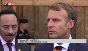 Emmanuel Macron en viste à Mossoul