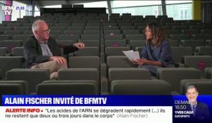 Pr Alain Fischer sur le vaccin contre le Covid-19: "L'ARN Messager est présent très peu de temps"