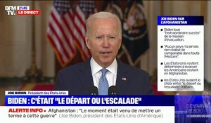 Joe Biden: "La guerre en Afghanistan est aujourd'hui terminée"