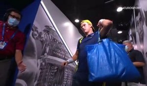 Improbable : Holger Rune est entré sur le court Arthur-Ashe avec... un sac IKEA