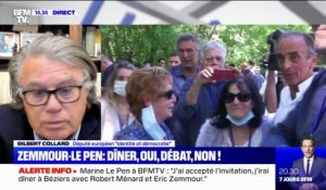 Gilbert Collard estime que le dîner entre Éric Zemmour et Marine Le Pen est "une bonne nouvelle"
