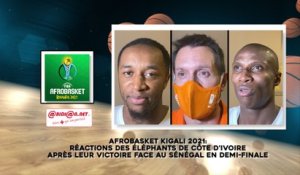 Afrobasket Kigali 2021: réactions des éléphants de Côte d'ivoire après leur victoire face au Sénégal en demi-finale