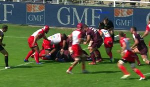 TOP 14 - Essai de Yoram MOEFANA (UBB) - Biarritz Olympique - Union Bordeaux-Bègles - J01 - Saison 2021:2022
