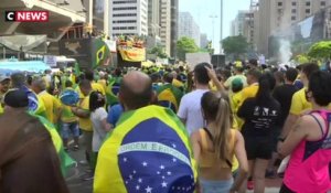 A Sao Paulo, les manifestations pro-Bolsonaro débutent