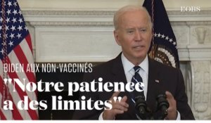 Le coup de gueule de Joe Biden contre les non-vaccinés