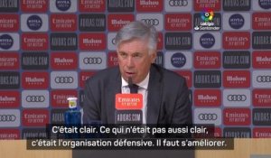 4e j. - Ancelotti : "Nous devons absolument nous améliorer défensivement"