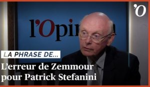 Présidentielle 2022: «En se présentant, Zemmour fait le jeu de Macron», déplore Patrick Stefanini