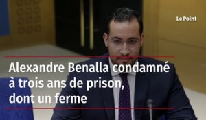 Alexandre Benalla condamné à trois ans de prison, dont un ferme