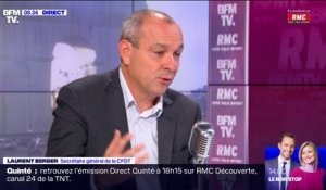 Laurent Berger estime qu'"il y a un débat public qui s'hystérise"