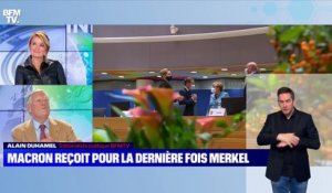 Macron reçoit pour la dernière fois Merkel - 16/09