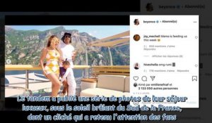 Beyoncé et Jay Z en Méditerranée - leur fille Rumi espiègle sur une rare photo de famille