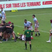 TOP 14 - Essai de Lucas PEYRESBLANQUES (BO) - Biarritz Olympique - Racing 92 - J03 - Saison 2021/2022