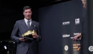 Soulier d'Or - Lewandowski reçoit son trophée