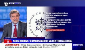 Crise des sous-marins: Emmanuel Macron et Joe Biden "se rencontreront à la fin du mois d'octobre"