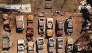 Incendie en Californie : la ville de Greenville carbonisée vue du ciel après le passage du Dixie Fire