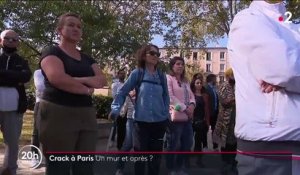 Crack : un mur érigé entre Paris et la commune de Pantin pour empêcher l'installation des toxicomanes