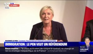 Marine Le Pen: "La question de l'immigration sera au centre du prochain mandat présidentiel"