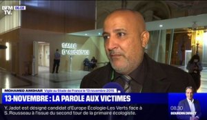 Vigile au Stade de France le 13 novembre 2015, Mohamed Amghar témoigne de son soulagement après sa prise de parole au tribunal