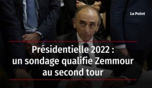 Présidentielle 2022 : un sondage qualifie Zemmour au second tour