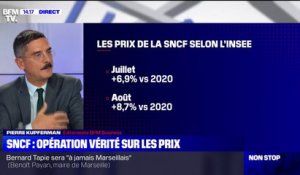 Selon l'INSEE, les tarifs de la SNCF ont augmenté cet été, par rapport à 2020