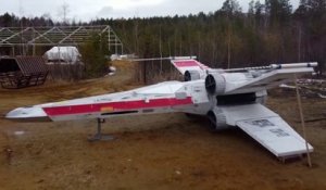 Sibérie : des passionnés ont construit une réplique ultra-réaliste du célèbre vaisseau X-wing de Star Wars