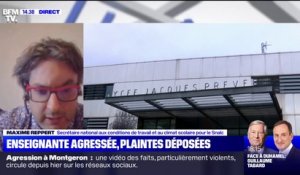 Enseignante agressée en plein cours: "Ce n'est pas quelque chose d'inédit", regrette le secrétaire national aux conditions de travail et au climat scolaire pour le SNALC