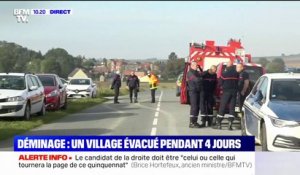 Déminage dans un village de l'Aisne: les habitants évacués pendant quatre jours