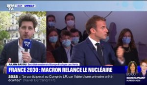Investissement d'un milliard d'euros dans le nucléaire annoncé par Emmanuel Macron: "Il y a là une lubie de caractère déraisonnable", estime Julien Bayou, secrétaire national d'EELV