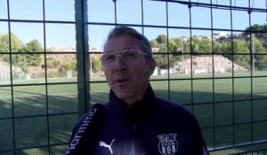 interview maritima: Fabrice Huard avant FC Côte Bleue contre Aubagne en coupe de France