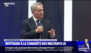 Congrès LR: Xavier Bertrand lance sa campagne à Oyonnax