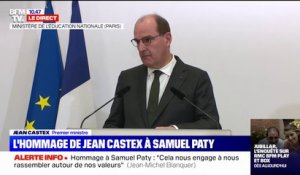 Jean Castex: "Nous devons rester fidèles à la mémoire de Samuel Paty"