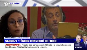 Affaire des sondages de l'Élysée: pour cette juriste chez Anticor, la convocation de Nicolas Sarkozy "n'est pas contre-productive", même s'il garde le silence