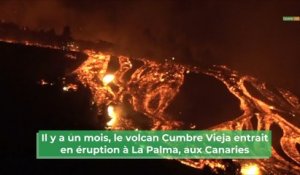 Un mois d’éruption sur l’île espagnole de La Palma