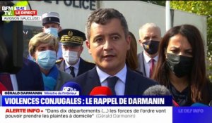 Gérald Darmanin: "À ma connaissance, il y a moins de 200 policiers et gendarmes qui ont été condamnés pour violences conjugales"